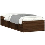 Maison Chic Posteljni okvir - Enojna postelja - Postelja za odrasle rjavi hrast 75x190 cm-J14885, (21765370) | Shoptok.si