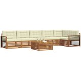  Set vanjskih sofa 7 kom. Prirodna i krem | shoptok.hr