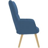 vidaXL Stolica za opuštanje plava od tkanine | shoptok.hr