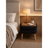 Hanah home noćni ormarić Noya, crni | Eponuda.com