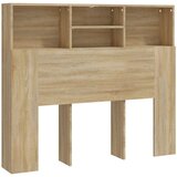  Uzglavlje s ormarićem boja hrasta sonome 120 x 19 x 103,5 cm | shoptok.hr