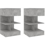 vidaXL Nočne omarice 2 kosa betonsko sive 40x35x65 cm, (20623818) Cene