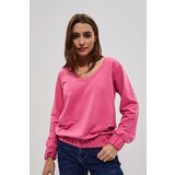 Marisse V-Neck Sweatshirt L-Bl-3702 Pink | ePonuda.com