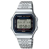 Casio Unisex sat ABL-100WE-1A, Kvarcni mehanizam, Crno kućište, Srebrni Cene