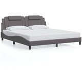  The Living Store Posteljni okvir z vzglavjem siv 180x200 cm umetno usnje - Posteljni Okvir, (21525897) | Shoptok.si