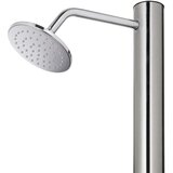  Vrtni tuš s sivim podstavkom 220 cm nerjaveče jeklo - - Siva - 23.07 - 110 x 62 x 5 cm - 2025-vidaXL-Uvoz_2 | Shoptok.si