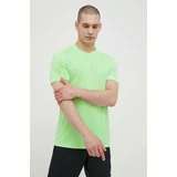 Mizuno Kratka majica za tek Impulse zelena barva