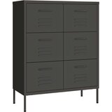 vidaXL Omarica s predali antracitna 80x35x101,5 cm jeklo | Shoptok.si