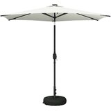 vidaXL Zunanje senčilo z LED lučmi 270 x 270 cm Poliester Krem, (5000247881) | Shoptok.si