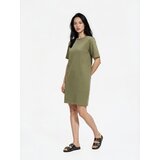 Reserved Pamučna mini haljina - maslinasto | shoptok.hr