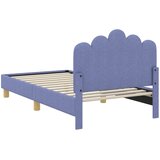  Krevet za djecu s uzglavljem Traper plava 80 x 160 cm Tkanina | Shoptok.si