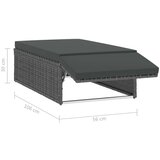  Vrtna sedežna garnitura 2-delna z blazinami poli ratan siva, (20667028) | Shoptok.si