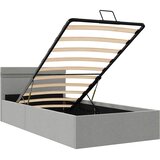  Hidraulični okvir za krevet tkanina LED svjetlosivi 100x200 cm | shoptok.hr