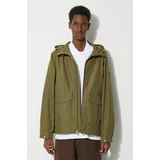 WOOLRICH Jakna Cruiser Hooded Jacket za muškarce, boja: zelena, za prijelazno razdoblje, CFWOOU0884MRUT3662