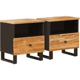  Ormar za krevet 2 pcs Smeđa 40 x 33 x 46 cm Čvrsto drvo manga | shoptok.hr