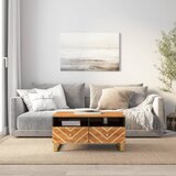  Stolić za kavu smeđe-crni 80x54x40 cm od masivnog drva manga | shoptok.hr