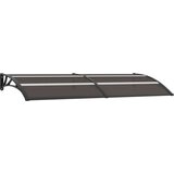 vidaXL Nadstrešek za vrata črn 240x80 cm PC Cene