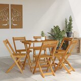  Sklopive Vrtne Stolice 6 pcs Prirodna 40 x 53 x 80 cm | shoptok.hr
