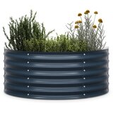 Blumfeldt Dvignjena gredica High Grow Half Circle, 105 x 60 x 43 cm, iz valovite jeklene pločevine, enostavna za montažo, odporna proti rji in mrazu | Shoptok.si