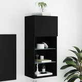 TV ormarići s LED svjetlima 2 kom crni 40,5x30x90 cm | Shoptok.si