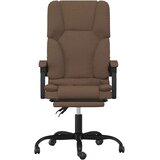  Masažni pisarniški stol rjavo blago, (21377150) | Shoptok.si