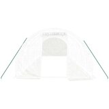  Staklenik s čeličnim okvirom bijeli 24 m² 8 x 3 x 2 m | shoptok.hr