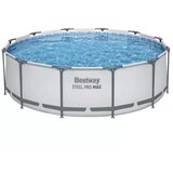 Bestway bazen steel pro max okrogel svetlo siv ø 366 x 100 cm Cene