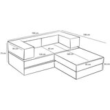 Atelier Del Sofa ugaona garnitura comfort mini anthracite