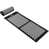 Rebel Active akupresurna prostirka za zdravlje s bodljama i jastukom, 110x42cm, XL, sivi bodlji | shoptok.hr