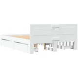  Krevetna konstrukcija s uzglavljem 2 pcs Bijeli 137 x 188 cm | shoptok.hr