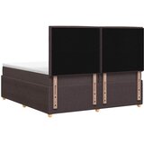  Boxspring krevet s madracem Tamno smeđa 200 x 200 cm Tkanina Slike