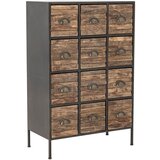 Bloomingville Črna/rjava kovinska komoda 60,5x92x33,5 cm Matteo – | Shoptok.si