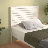 vidaXL Posteljno vzglavje belo 81x4x100 cm trdna borovina | Shoptok.si