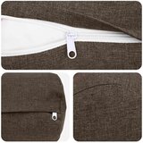  Presvlaka za jastuk 6 kom. HEERLEN Sivosmeđa Ø 15 x 40 cm - Sivosmeđa Ø 15 x 40 cm 6 | shoptok.hr