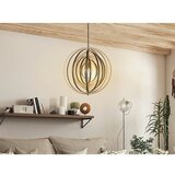  Drveni viseći luster na sajli 1xE27/60W/230V prečnik 50 cm masiv/furnir/kaučukovo drvo | Eponuda.com
