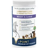V-POINT weight control - premium zeliščni prah za pse in konje