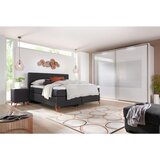 Esposa postelja boxspring 200 cm x 200 cm , tekstil antracit | Shoptok.si