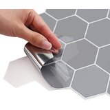  Heksagonska pločica 10 pcs Siva 30 x 30 cm Poliuretan i PET | shoptok.hr
