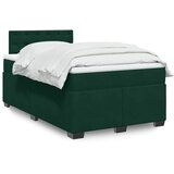  Krevet box spring s madracem tamnozeleni 120x190 cm baršunasti | shoptok.hr