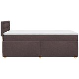  Krevet s oprugama i madracem tamnosmeđi 90 x 190 cm od tkanine | shoptok.hr