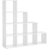 Songmics knjižna omara, 129,5 x 29 x 129,5 cm LBC10WTV1, (21245505) | Shoptok.si