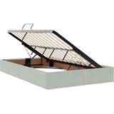  Ottomanska Okvir za krevet s pohranom s pohranom Baršun - Svjetlosiva 120 x 200 cm | shoptok.hr