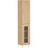  Visoka komoda hrasta sonome 34,5x34x180cm od konstruiranog drva | shoptok.hr