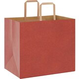  Papirnate vrećice 250 kom s ručkama crvene 32x22x28 cm | shoptok.hr