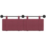  Držeće uzglavlje Zidne Vinska crvena 150 x 55 x 5 cm tkanina - boja crnog vina 140 cm bez LED svjetla | shoptok.hr