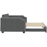  Dnevni krevet na razvlačenje bez madraca tamnosivi 100 x 200 cm | shoptok.hr