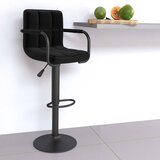  Barski stolac od tkanine crni | shoptok.hr