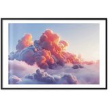  Plakat Dusk Spectacle: Clouds in Shades of Pink and Purple 42x29.7 Crni okvir s margom | shoptok.hr