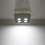 Nice Lamps bela stropna svetilka s kovinskim senčnikom 24x24 cm hydra – | Shoptok.si