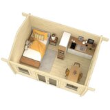 Male kuće Drvena kuća DENVER A 470 × 330 cm sa šindrom | shoptok.hr